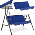 thumbnail image 2 of pitrice Garden Swing Seat Cover Patio Cushion Protection Bench Covers Blue, 2 of 8