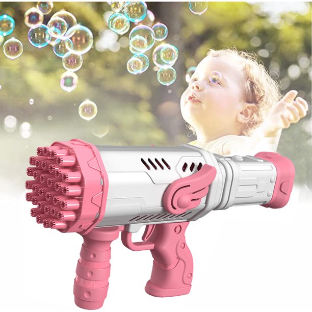 Autrucker 32 hole bazooka bubble gun children blowing bubble toy