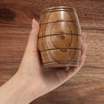 thumbnail image 5 of Jarra de Cerveza Clásica de Madera con Forma de Barril de 4 Piezas, Tazas de Té Hechas una Mano, para Café, Bebidas Calientes, Leche, Vino, 210 Ml, 5 of 5