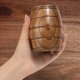 thumbnail image 5 of Jarra de Cerveza Clásica de Madera con Forma de Barril de 4 Piezas, Tazas de Té Hechas una Mano, para Café, Bebidas Calientes, Leche, Vino, 210 Ml, 5 of 5
