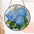 thumbnail image 4 of Hydrangea Flower Glass Suncatcher, Floral Hanging Window, Hydrangea Glass Ornament, Birth Month Flower Gift, Gift for Her, Mothers Gift 1899951633, 4 of 4