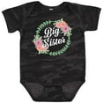 thumbnail image 3 of Inktastic Big Sister with Flower Circle Girls Baby Bodysuit, 3 of 5