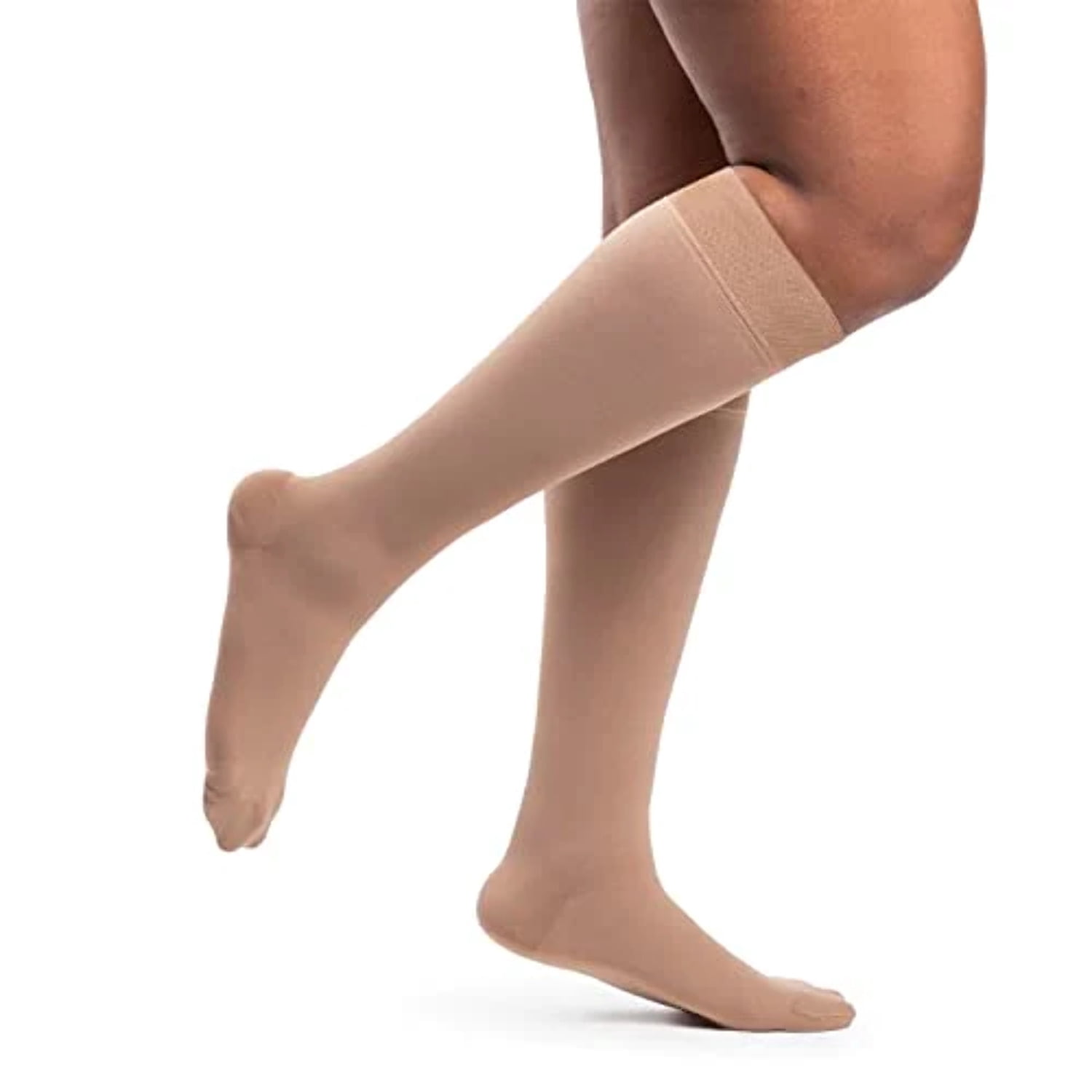 Sigvaris Dynaven 972 Access Women's 20-30 Closed Toe Knee High Compression Stockings Black SS Short
