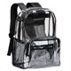 thumbnail image 1 of Mochila transparente Vorspack extra grande de PVC transparente negro, 1 of 6