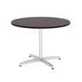 thumbnail image 2 of Bush Business Furniture Round Conference Table with Metal X Base in Mocha Cherry, 2 of 7