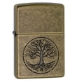 thumbnail image 2 of Zippo "Tree of Life" Antique Brass Pocket Lighter, 2 of 2