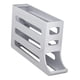 thumbnail image 4 of Porta huevos para refrigerador, 4 niveles, bandeja para huevos, gran capacidad, organizador, automático gris, 4 of 9