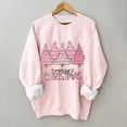 thumbnail image 2 of Women's Hooded Casual Solid Color Christmas Santa Printed Long Sleeved Sweatshirt, 2 of 4