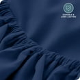 thumbnail image 6 of Bare Home Luxury 1800 Collection Fitted Sheet, Ultra-Soft, Deep Pocket, Twin, Dark Blue, 6 of 8
