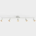 thumbnail image 5 of Shura Matte White 5-Light Track Light with Rotatable Heads, Integrated LED Bulbs, 4 ft., 5 of 8