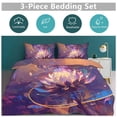 thumbnail image 5 of 3 Pcs Soft Bedding Set, Includes 1 Duvet Cover with Zipper And 2 Pillow,Shams Fantasy Butterfly Queen(90"×90"), 5 of 8