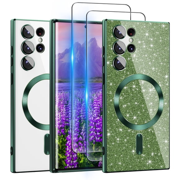 Funda para Celular ATUMP Galaxy S22 Ultra Brillante Verde Antigolpes