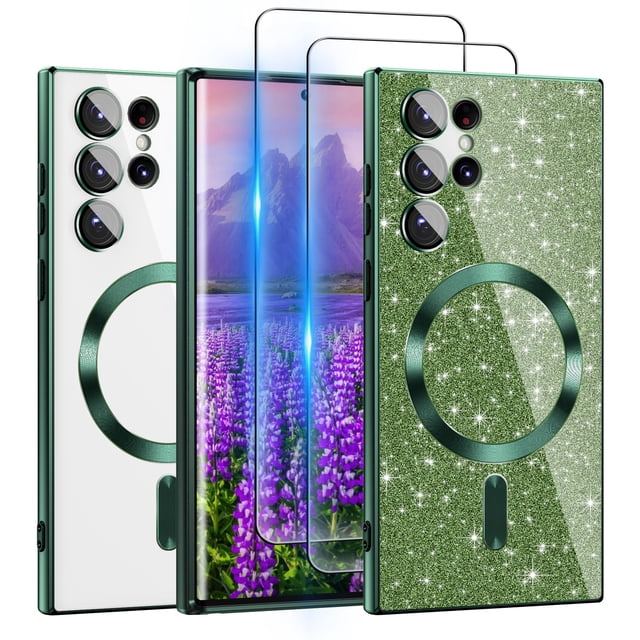 Funda para Celular ATUMP Galaxy S22 Ultra Brillante Verde Antigolpes