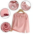 thumbnail image 4 of Esaierr Kids Toddler Girls Cotton T-Shirt Tops for 2-12T Clothing Spring Fall Fashion Bottoming Shirt Blouse Baby Long Sleeve Shirts, 4 of 9