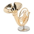 thumbnail image 2 of Mini French Horn Model, Lifelike Vivid Simulated Portable Miniature French Horn Model Exquisite With Storage Box For Home For Music Lover, 2 of 8