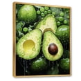 thumbnail image 2 of Designart "Fruit Lush Avocado painting" Farmhouse Floater Framed Canvas Print, 2 of 7