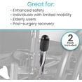 thumbnail image 2 of Triani 2Pcs Brake Extenders for Wheelchair 6.7 Inch Heavy Duty Iron with Ergonomic Grip Handle Extenders Accessories for Medical Wheel Chairs Transport Chairs(Silver), 2 of 2