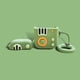 thumbnail image 2 of Funda protectora de silicona CHAO para Airpods Pro radio retro verde, 2 of 5