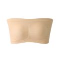 thumbnail image 4 of Aoochasliy Ladies Bra Stretch Strapless Bra,Summer Bandeau Bra,Plus Size Strapless Bra,Comfort Wireless Bra, 4 of 6