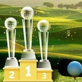 thumbnail image 3 of 9 x 2.8 Inch Crystal Glass Golf Trophy for Adults Kids Golf Tournament Table Desktop Decor, 3 of 4
