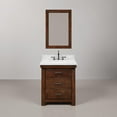 thumbnail image 2 of Water Creation Aberdeen 30"W Wood Single Bathroom Vanity in Brown/White, 2 of 11