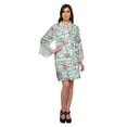 thumbnail image 4 of Moomaya Printed Bridesmaid Robes Short Bride Getting Ready Dress Loungewear, 4 of 6