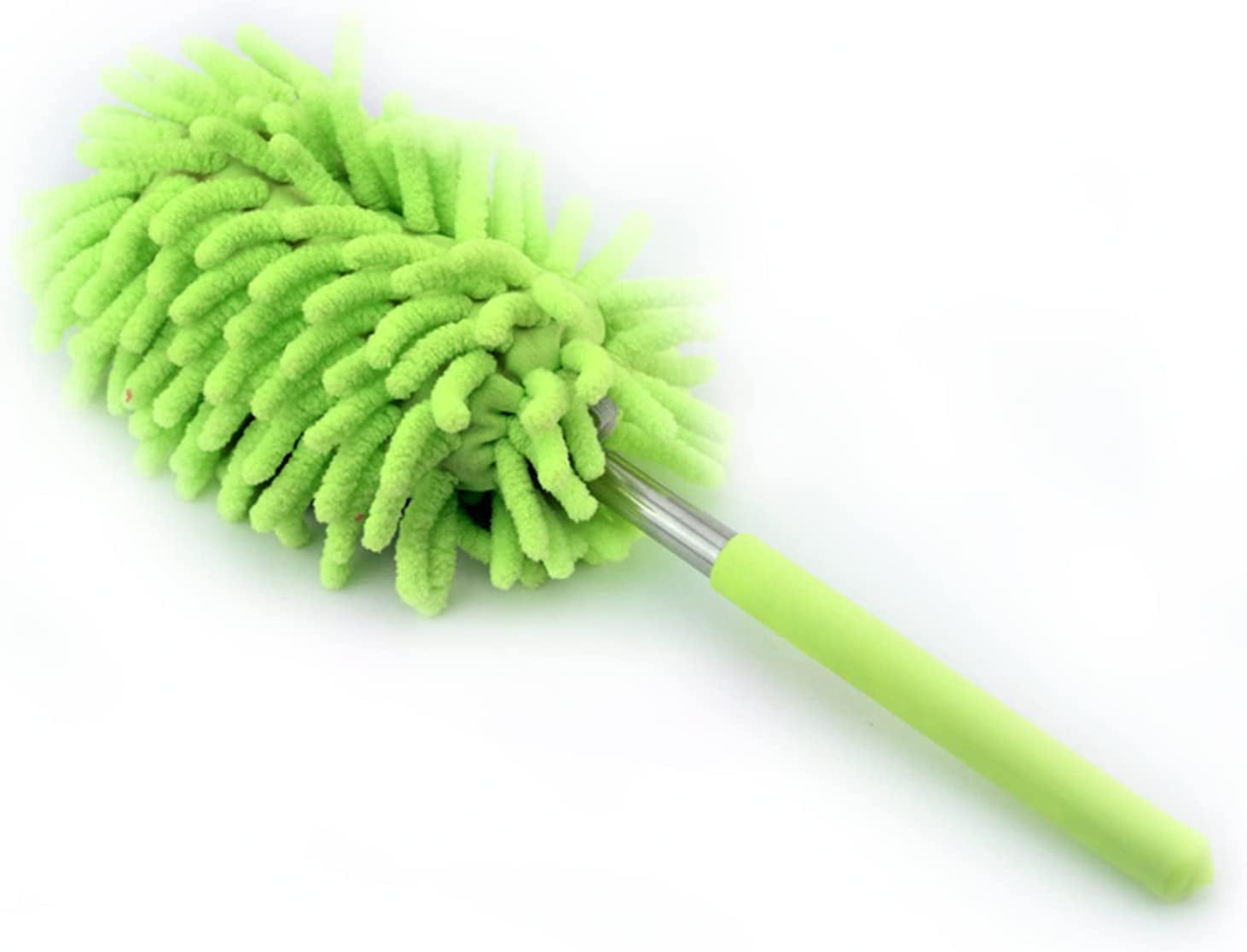 Duster Washable Duster Soft Microfiber Cleaning Duster Dust Cleaner Handle Feather Static Anti Household Cleaning Tools Microfiber Duster Cobweb Duster (Color : Green
