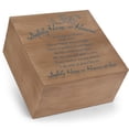 thumbnail image 2 of Safely Home Heaven Natural Brown 8 x 8 MDF Wood Decorative Keepsake Photo Box, 2 of 3