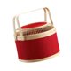 thumbnail image 5 of Cesta tejida de bambú, cesta para almacenar alimentos, contenedor de alimentos, cesta multiusos para compras. 26cmx19cm, 5 of 9