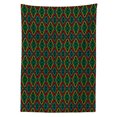 thumbnail image 3 of Ambesonne Afghan Tablecloth Rectangular Table Cover, Colorful Rhombus Folk Shapes, 60"x84", Multicolor, 3 of 4