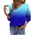 thumbnail image 6 of qucoqpe Plus Size Fleece Sweatshirt for Women Casual V Neck Long Sleeve Shirts Womens Fall Winter Pullover Tops, 6 of 7