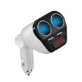 thumbnail image 2 of Adaptador de carga Cargador de puerto USB dual para automóvil Pantalla LED Toma de cargador de automóvil Cargador de automóvil universal Kearding EL000875-00B, 2 of 2
