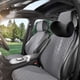 thumbnail image 1 of Almohada cervical para reposacabezas de coche para conducir | Almohada cervical ergonómica para viajes largos | Funda de gamuza extraíble y lavable en azul, gris y rosa, 1 of 6
