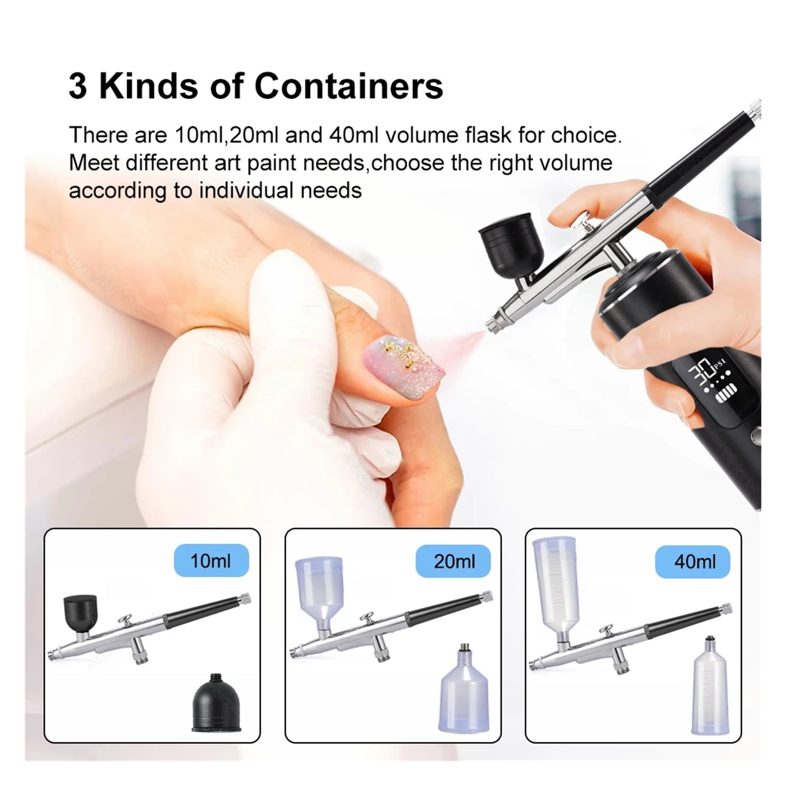 Airbrush With Compressor Mini Spray Gun For Painting Tattoo Wireless Electric Paint Gun Portable Airbrush Kit With Compressor ,Flexible