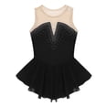 thumbnail image 4 of DPOIS Big Girls Rhinestone Sleeveless Ice Skating Dress, 4 of 7