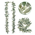 thumbnail image 6 of XIEULQP Artificial Lambs Ear Greenery Vine, 6 Ft Flocked Lambs Ear Garland Faux Greenery Leaves Vines for Wedding Home Party Farmhouse Mantle Table Decor, 6 of 6