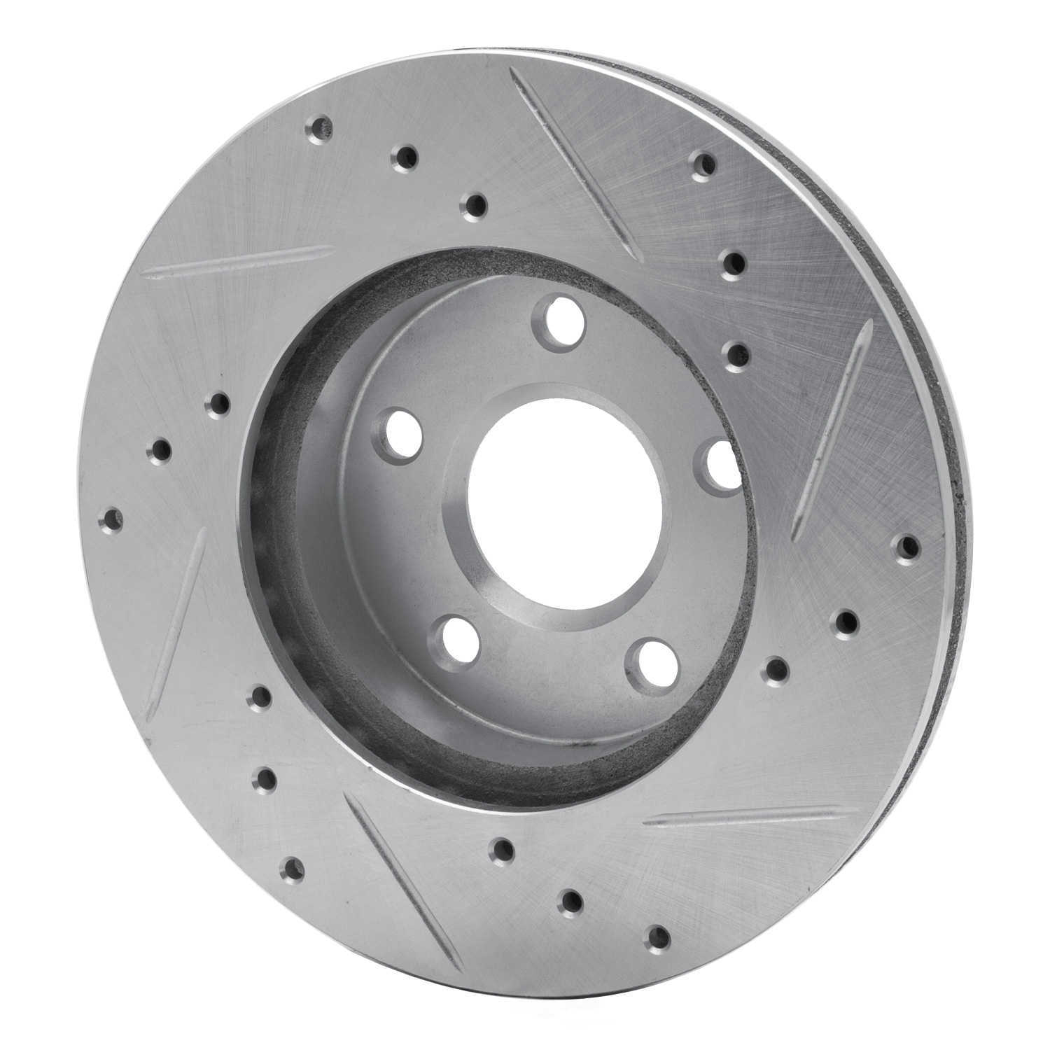 Dynamic Friction Company 631-45002L DFC Brake Rotor - Drilled And Slotted - Silver