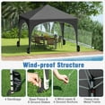 thumbnail image 2 of YYAo Canopy, Outdoor Canopy Tent,10 X 10 FT Pop up Canopy Tent with 4 Removable Sidewall-Gray, 2 of 11