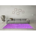 thumbnail image 3 of Ahgly Company Indoor Rectangle Solid Purple Modern Area Rugs, 2' x 4', 3 of 4