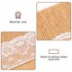 thumbnail image 4 of Juego de 50 cuchillos y tenedores de cubiertos naturales, bolsa para cubiertos, soporte de arpillera y encaje, decoración de boda, 21 x 11 cm, 4 of 8