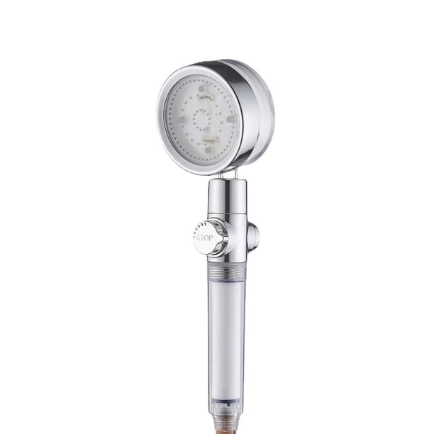 Bewildely Cabezal de ducha de plástico LED automático rociador giratorio de 360 grados que cambia de Color ducha de mano accesorios de cabezal de Juegos de accesorios de baño Bewildely HA012221-00
