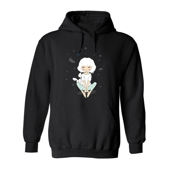 Cute Girl ! Hoodie Women -Image by Shutterstock, Female Small
