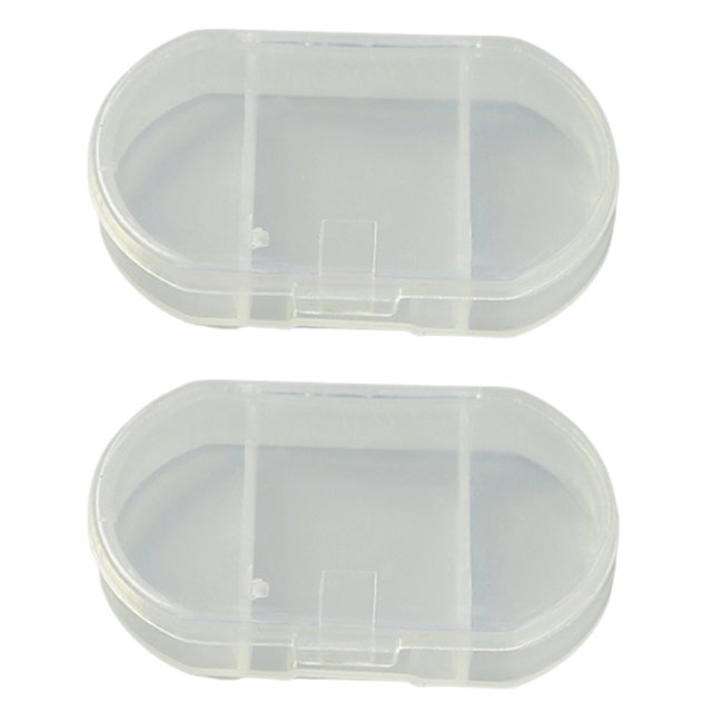CSChome Pill Box Transparent Box Set: Avoid Light Compartmentalized Portable Carry on Ideal for Dispenser Household Supplies Storage