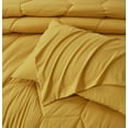 Chezmoi Collection 3Piece Comforter Set, Mustard Yellow, Geometric, AllSeason