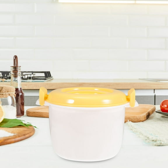 IBASETOY Home Microwave Rice Cooker for Soups Stews and Oatmeal with Portable Design
