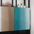 thumbnail image 6 of Aqua Brown Ombre Valances for Windows Farmhouse Kitchen Curtains Valances Rod Pocket Valance Curtains for Kitchen Windows Vintage Country Wooden Window Valances for Bathroom Bedroom 60"x18", 6 of 6