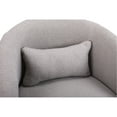 thumbnail image 3 of 360-degree Swivel Armchair In Grey, Living Room Bedroom Furniture, Ergonomic Design With Sloping Arms And Thick Padding Chair, Grey Upholstered For Bedroom, Seat Breathable Fabric, 3 of 6