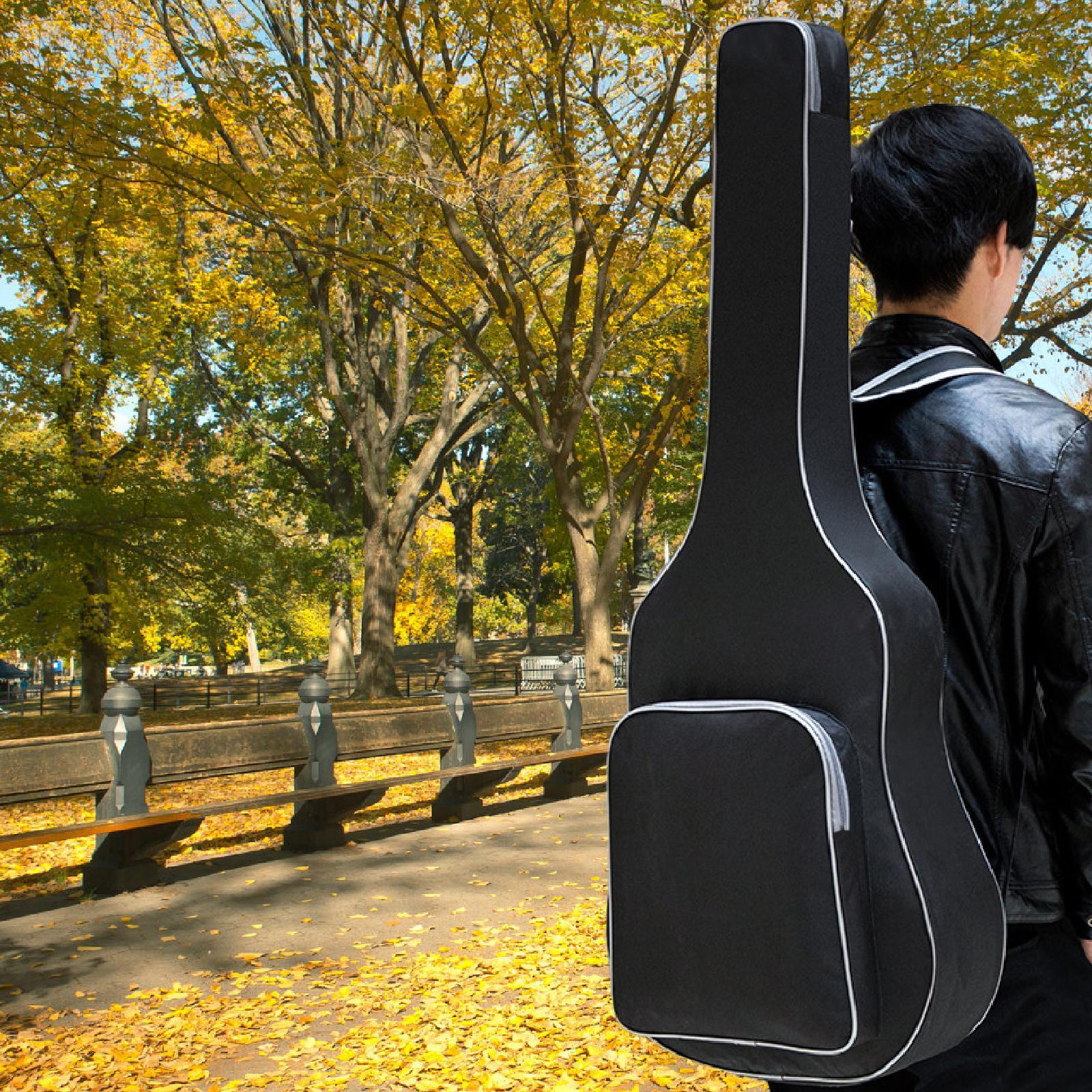 Acoustic Guitar Case Gig Bag Guitar Bag Padded Soft Protection Waterproof Material for 41 Inch Guitar Backpack