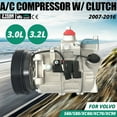 thumbnail image 2 of A/C AC Compressor &Clutch For Volvo S60 S80 XC70 XC90 & Land Rover LR2 68675 x1!, 2 of 13