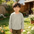 thumbnail image 6 of HAOTAGS Boys Soft Cotton Long-Sleeve Base Layer Top (9M–11Y) Comfortable, Breathable Everyday Tee for Toddlers & Kids Beige Size 3T, 6 of 9
